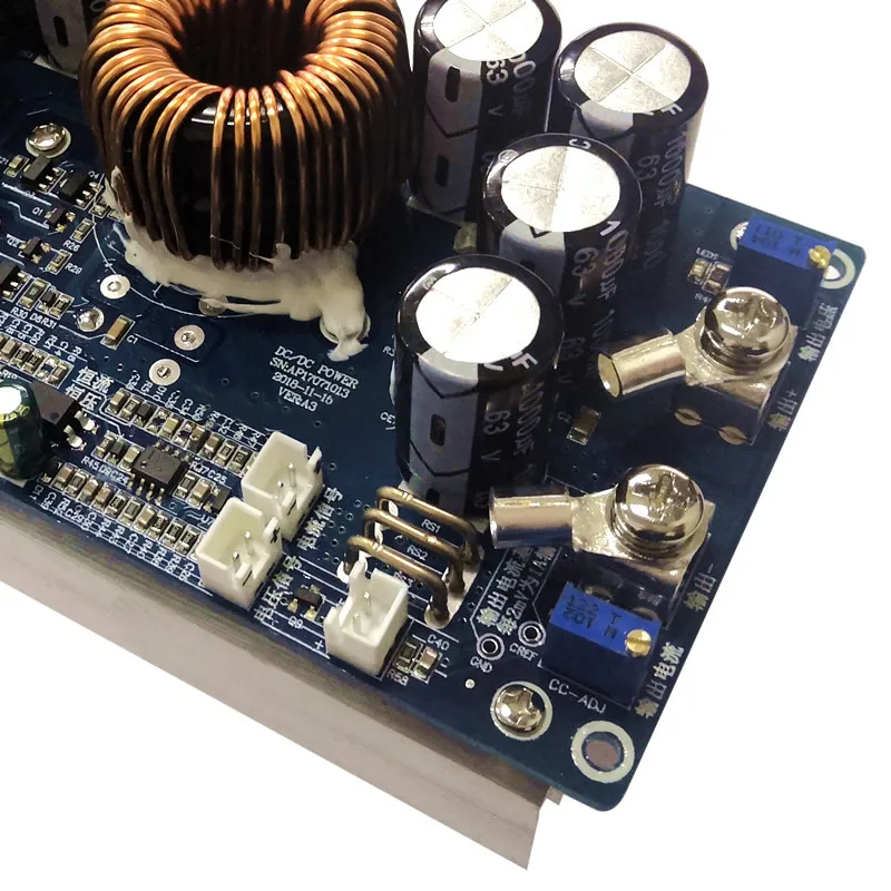 HU-01 DC-DC ปรับขั้นตอนลงโมดูลแหล่งจ่ายไฟแรงดันไฟฟ้ากว้าง70V 30A ควบคุม Constant Current 60V48V36V