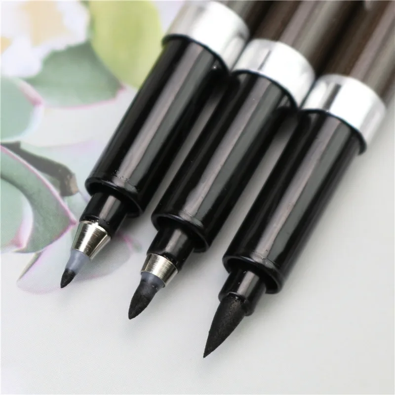 3 Nib Brush Pen Calligraphy Pen Chinese Words Learning Stationery StudentArt DrawingMarker Pens School Supplies