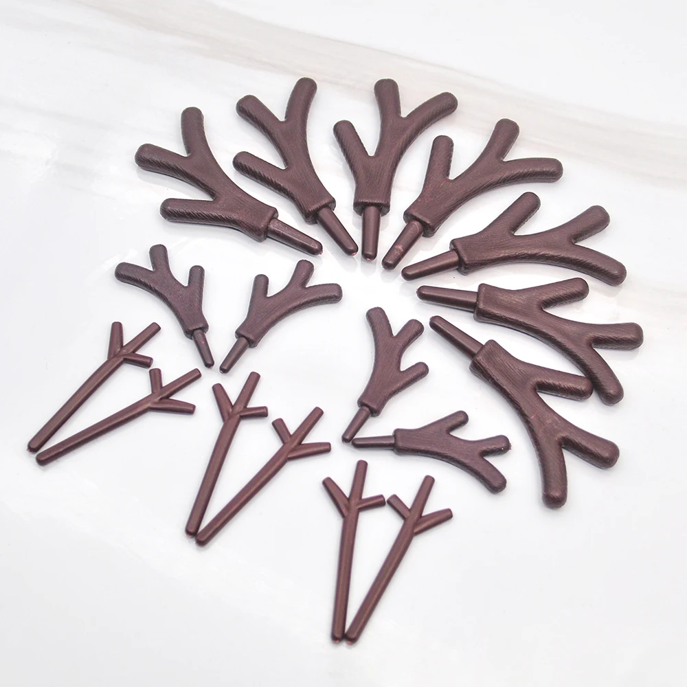 36pcs Mini Plastic Branch Antler Snowman DIY Decoration Christmas Headgear Christmas Snowman Decoration Craft DIY Accessories