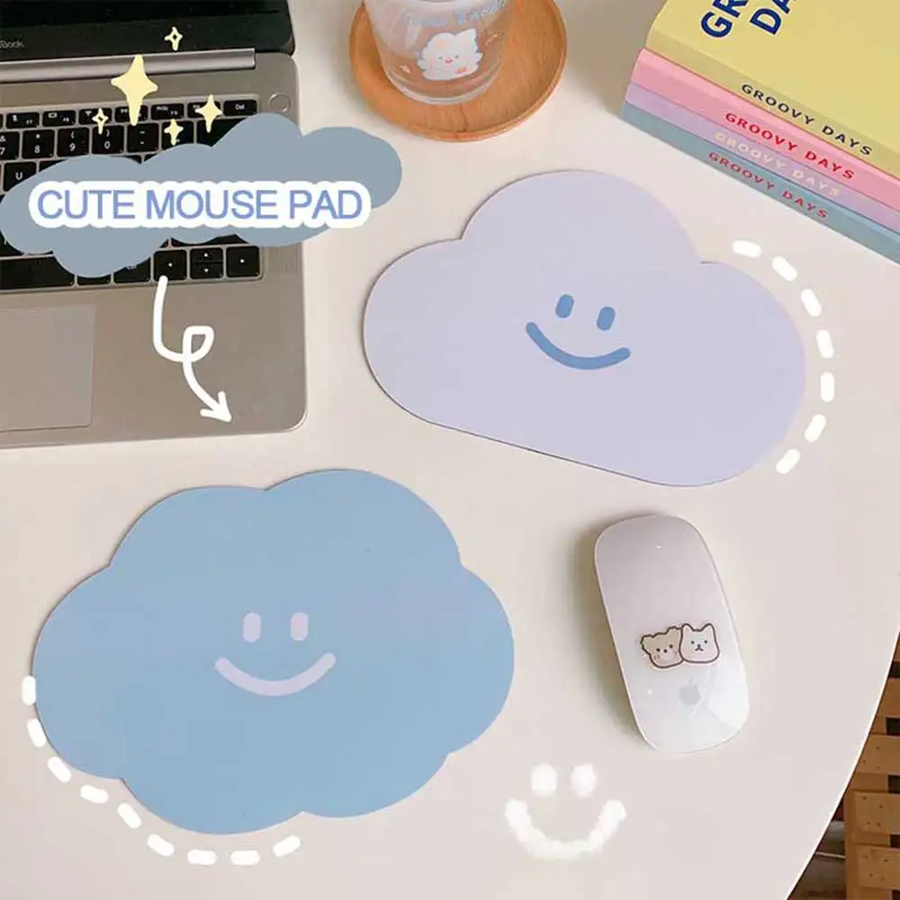 Cute Cloud Mouse Pad Small Girl Table Mat Creative Soft Cushion Pink Japanese Kawaii Computer Keyboard Mat Non-slip Mousepad