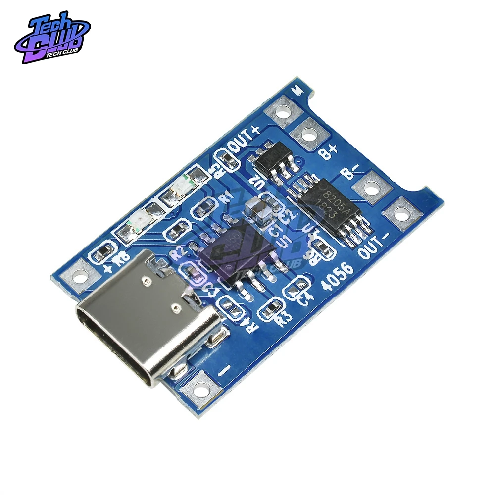 Micro/Loại C USB 5V 1A 18650 TC4056 TC4056A Sạc Pin Lithium Mô Đun Bo Mạch Sạc Với Bảo Vệ hai Chức Năng
