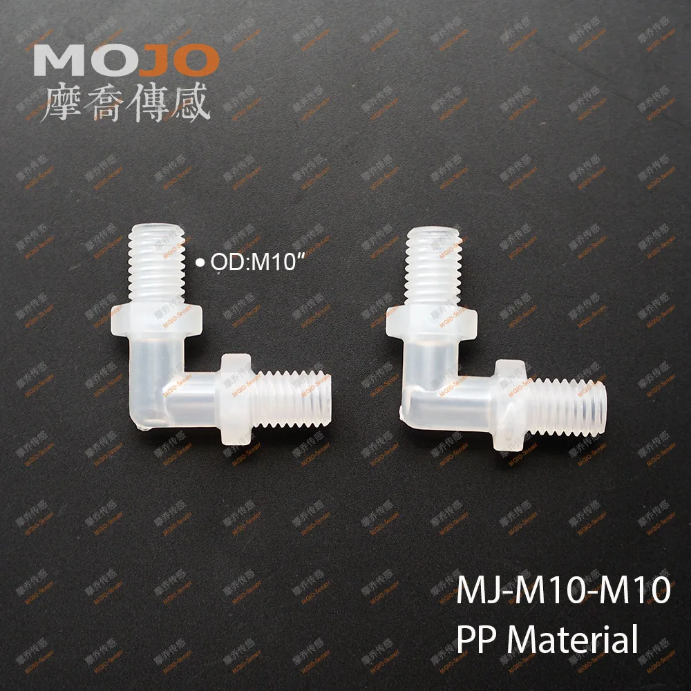 MJ-M10-M10 Elbow type pipe connector for M10 male thread (100pcs/lots)