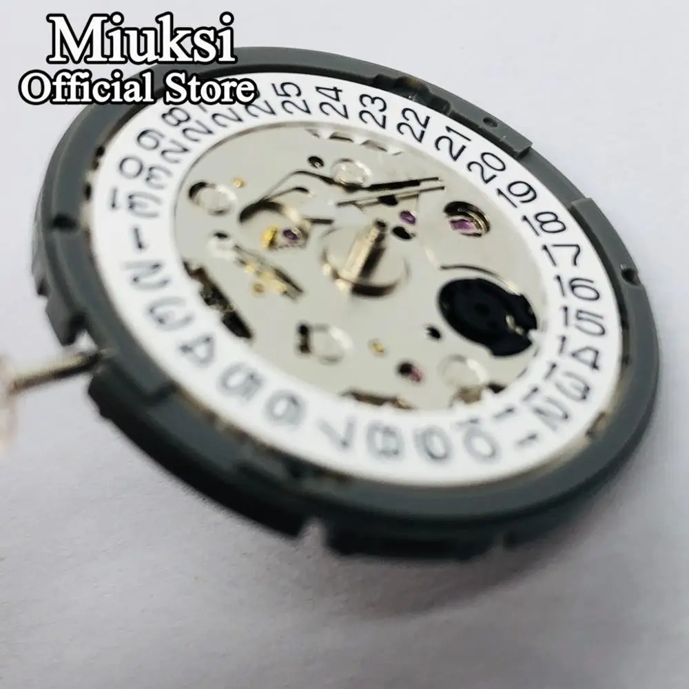 일본 NH35 무브먼트 고정밀 기계식 자동 손목시계, 손목 일 날짜 설정, 남성용 손목시계
