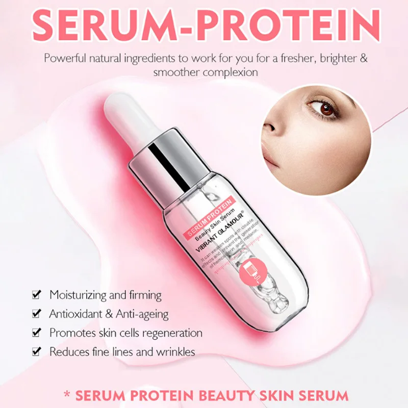 

15ml Facial Essence Serum Protein Facial Beauty Lotion Moisturizing Facial Treatment Lotion hyaluronic acid serum face serum