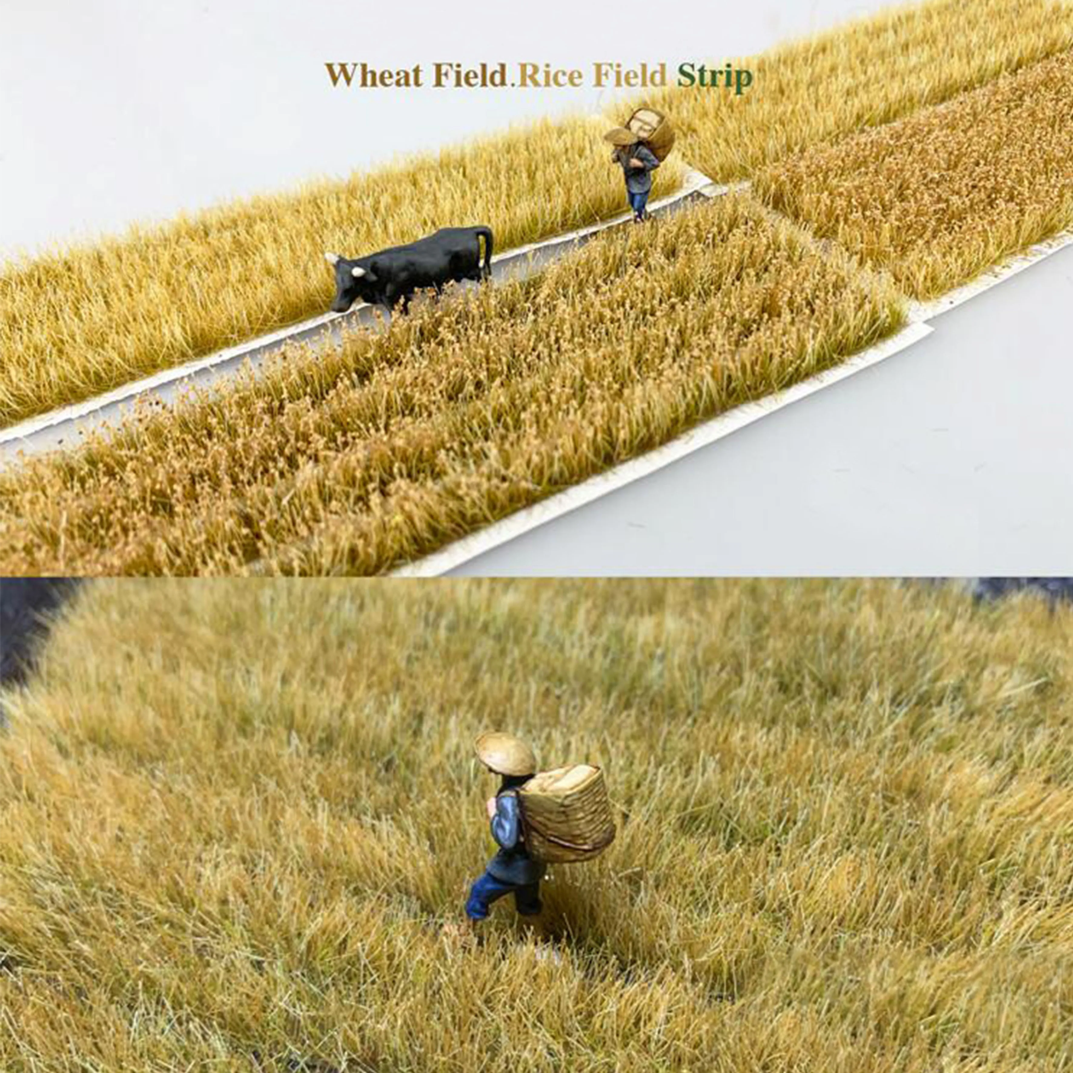 

Rice and wheat field scene model 1 / 72 1 / 87 ho train sand table DIY miniature landscape material high quality