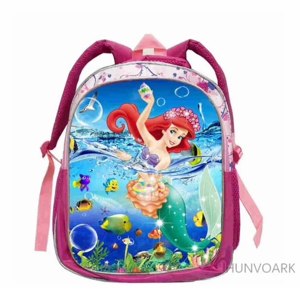 Disney The Little Mermaid Ariel Backpack Princess Kids School Bag Fairy Tale Schoolbag Book Bags for Teen Girls mochila