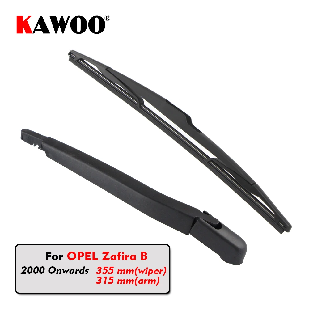 

KAWOO Car Rear Wiper Blade Blades Back Window Wipers Arm For OPEL Zafira B Hatchback (2000 Onwards) 355mm Auto Windscreen Blade