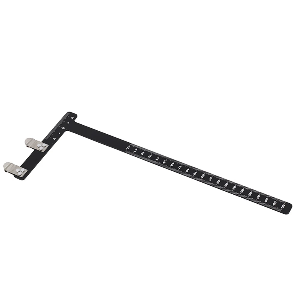 Aluminum Alloy T Square Measuring Brace Height Tool T Ruler for Compound Recurve Bow Hunting Shooting Archery Accessories