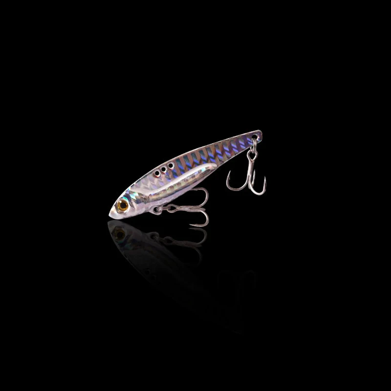 6Colors 3D Eyes Metal Vib Blade Lure 5/7.5/13/16/20G Sinking Vibration Baits Artificial Vibe for Bass Pike Perch Fishing