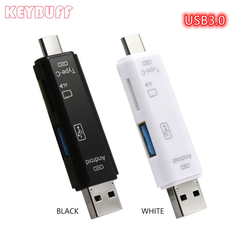 

High Speed USB3.0 TF Memory Card Reader 3 in 1 Type-C OTG Card Reader Micro USB Flash Adapter microsd card reader