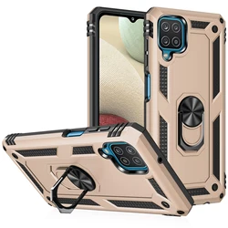 Military Armor Shockproof Case For Samsung Galaxy  A12 A22 A32 A42 A52 A72 5G Magnetic Metal Ring TPU Frame Plastic Back Cover