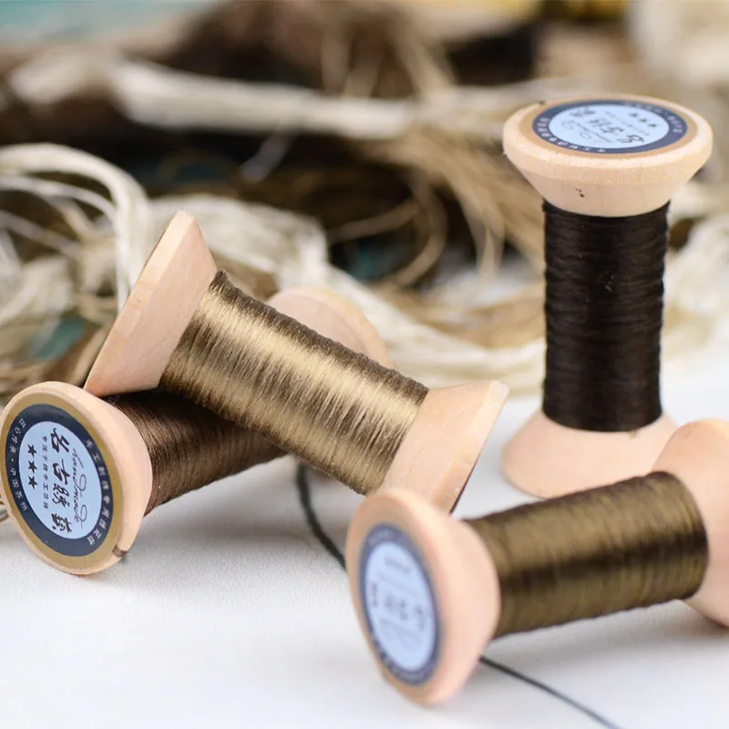 20 meters per thread / hand embroidery embroidery / silk thread / silk hand embroidery thread / blue brown