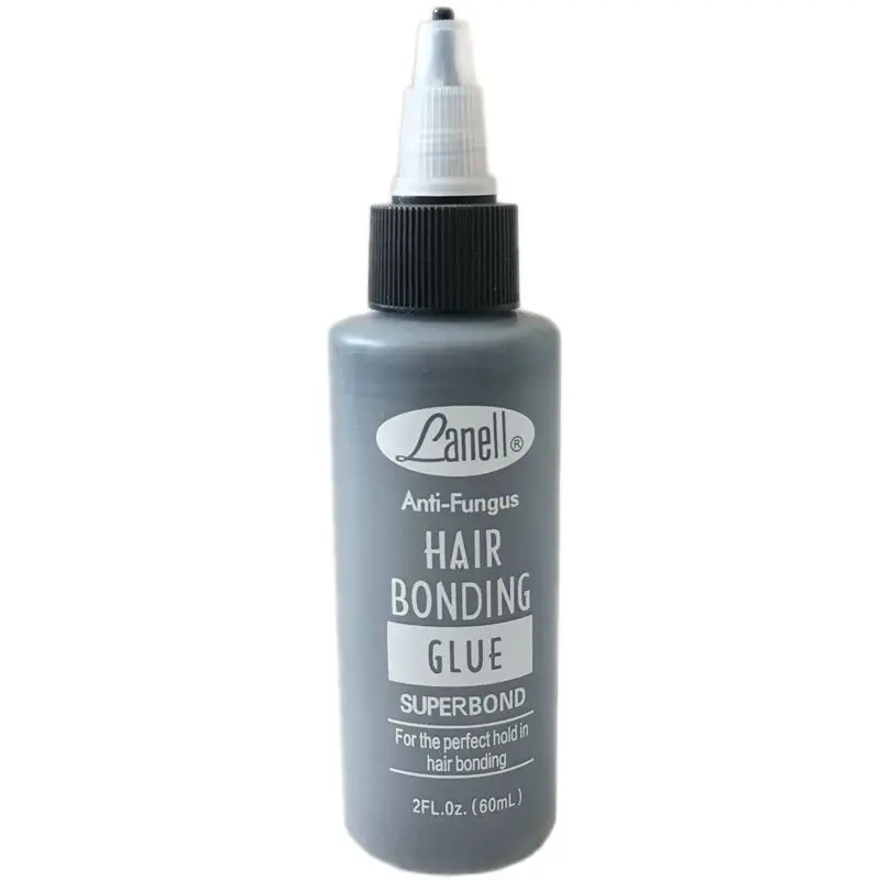 Black Hair Weaving Bond Glue, Colagem Antifungos, Lanell, 1 Frasco, 2 oz, 60 ml