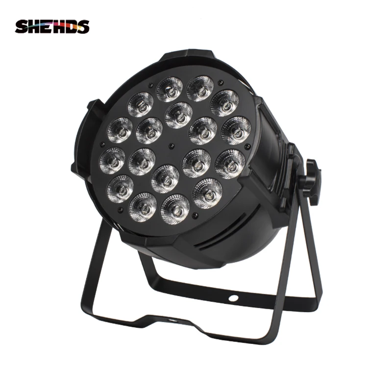 

8 PCS/Lot LED Par Aluminum 18x18W RGBWA+UV 6IN1 Light Stage DJ DMX Uplighting Party Wash Effect KTV Music Theater Event SHEHDS