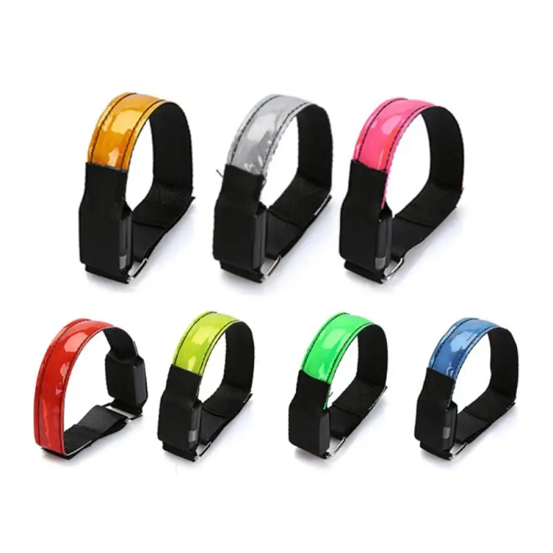 1/2pcs LED Night Running Armband Outdoor Cycling Jogging Arm Strap Bike Safety Light Reflective Belt Warning Wristband Led Belt