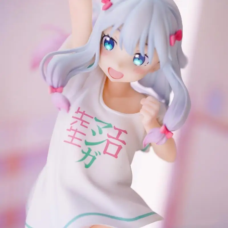 

24cmnew Anime Ques Q Eromanga Sensei Sagiri Izumi Ending Mode Meruru T-shirt Ver. Pvc Action Figure Toy Sagiri Izumi Sexy Figure