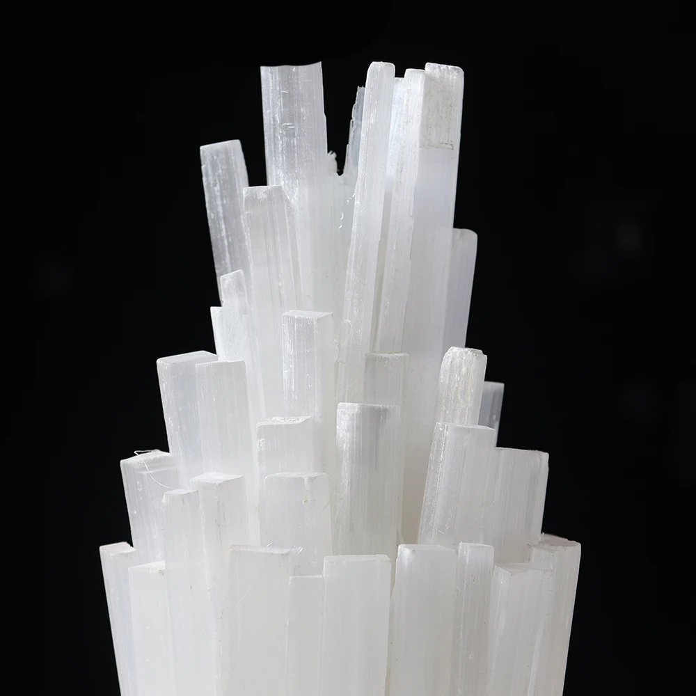 Natural Crystal Selenite Stone Healing Gemstones  Energy Jewelry  White Plaster Stone Mineral Home Bedroom Decorate