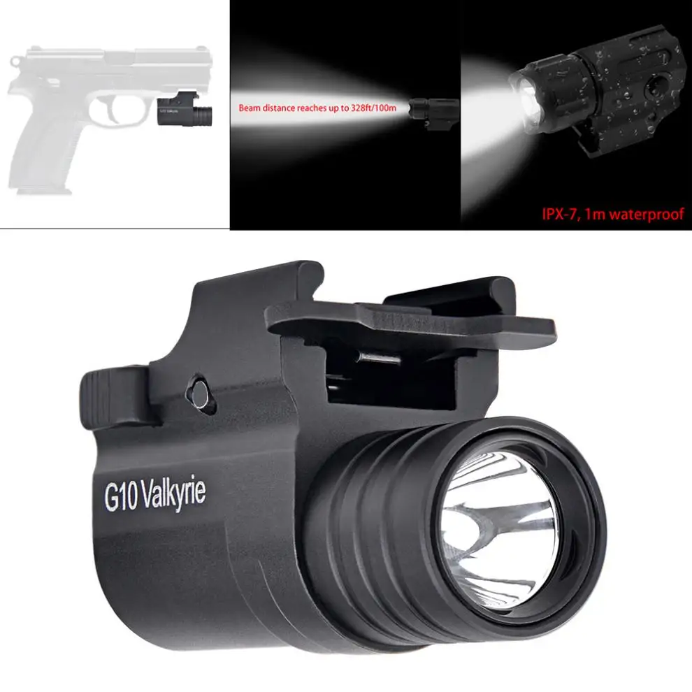 G10 Hunting light 230LM XP-G2 LED Light Lamp Torch Light Flashlight 2100cd with 2 Modes for Hunting Lighting Camping Riding