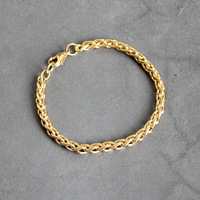 2020 New Stainless Steel Golden Keel Chain Bracelet Fashion Jewelry For Women and Men Wedding Birthday Party Gift 4/5/6MM