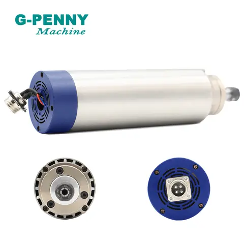 1,5 kW ER11 220 V/380 V luftkyld spindelmotor diameter 65 mm 4 st kullager spindel för CNC-maskin rund spindelmotor 10 best sales 65 mm spindel - №6