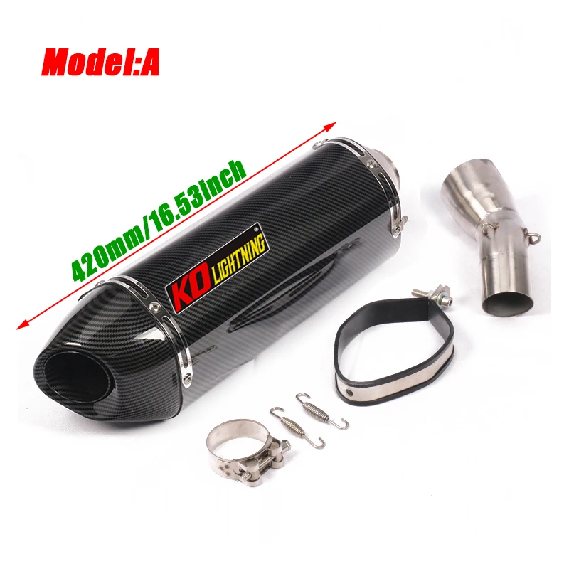 Silp on for BMW R1200GS ADV 2013-2019 Motorcycle Middle Link Pipe Tail Exhaust Muffler Pipe System Non-destructive installation