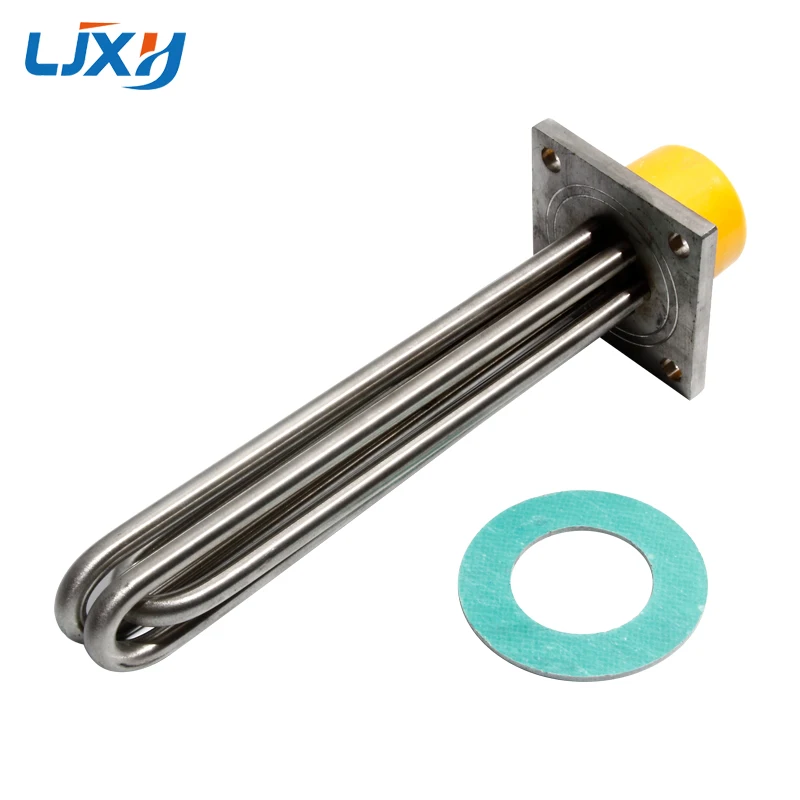 LJXH Mold Temperature Machine Heating Pipe Square Flange Electric Heater Element Water Tank Boiler Heater Tube 6KW9KW12KW