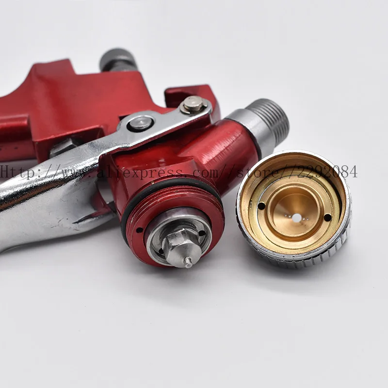 Pistola a spruzzo manuale per aerografo professionale Pistola a spruzzo ad aria Pistola a spruzzo a gravità con vaso in metallo da 0,8 mm 150CC con accessori