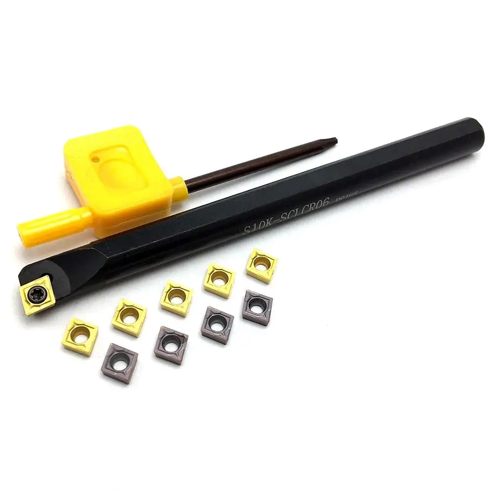 S10K-SCLCR06 S10K-SCLCL06 95 gradi spirale strumento di tornitura bar noioso strumento esterno 10 pz CCMT060204 tornitura inserire tornio parti troppo