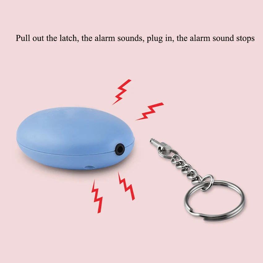 120dB Self-defense Device Multi-function ABS Egg Shape Personal Security Protect Alert Emergency Alarm For Women Self Defense