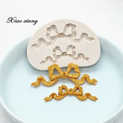 Cute Bow Silicone Molds For Baking Fondant Cake Decorating Tools Chocolate Gumpaste Moulds Kitchen Accessories Pastry Baking