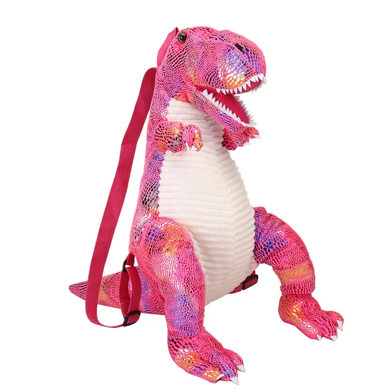 Dinosaur bag new parent-child backpack cool cartoon large dinosaur backpack children\'s Plush bag