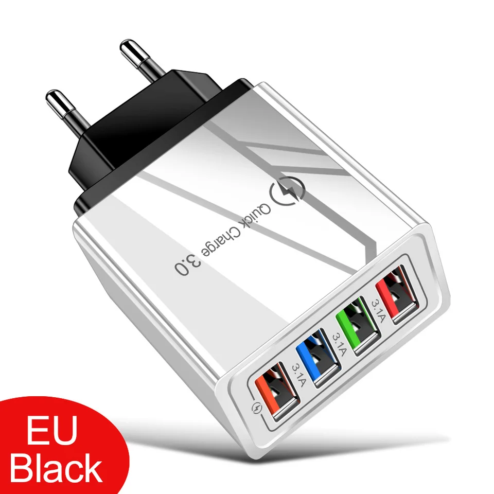 EU/US Plug USB Charger Quick Charge 3.0 For Phone Adapter for iPhone 15 Pro Max Tablet Portable Wall Mobile Charger Fast Charger, image 14