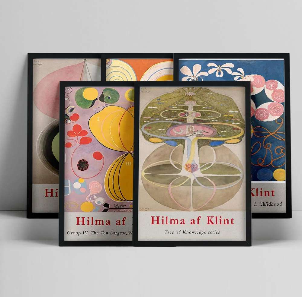 Hilma af Klint poster, af Klint print, Abstract art print, Swedish art, Scandinavian poster, Hilma af Klint, Modern arthibr