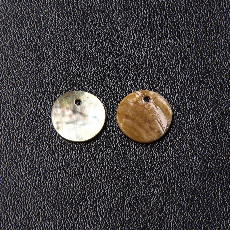 12mm Coin Round Yellow Shell Beads Charms Disc Natural Mother of Pearl Beads for Jewelry Making MOP Slice Necklace Earrings DIY