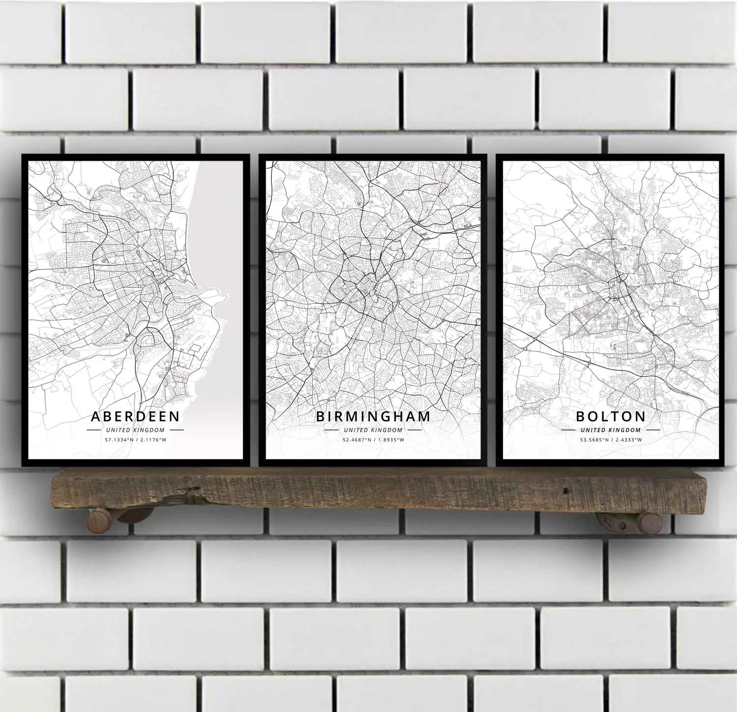 

Aberdeen Birmingham Bolton Bournemouth Bradford Brighton Bristol Cambridge Cardiff Chester United Kingdom Map Poster