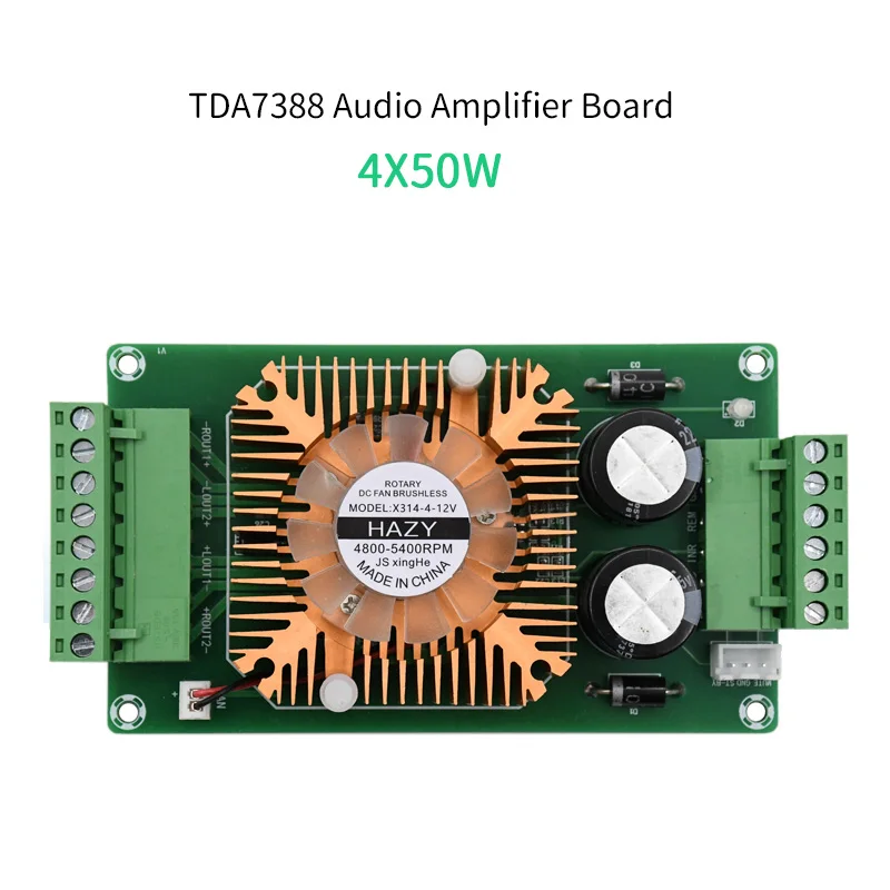 UNISIAN  4X40W  Audio Power Amplifier Four Channels  TDA7388 Amplifiers