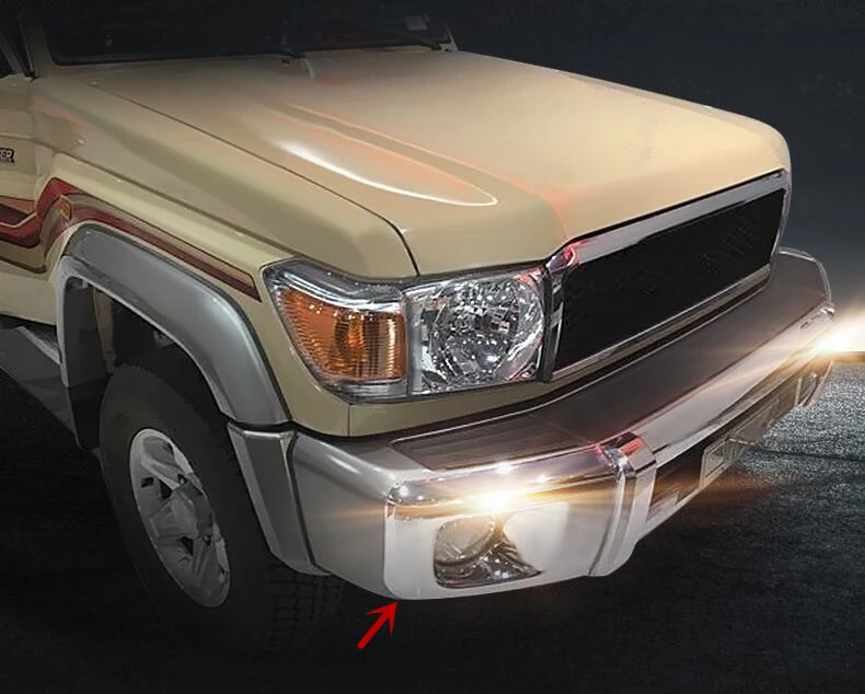 Zubehör Chrom ABS Nebel licht LED Tagfahrlicht Für Toyota Land cruiser LC70 LC71 LC76 LC77 LC78 LC79 Auto styling