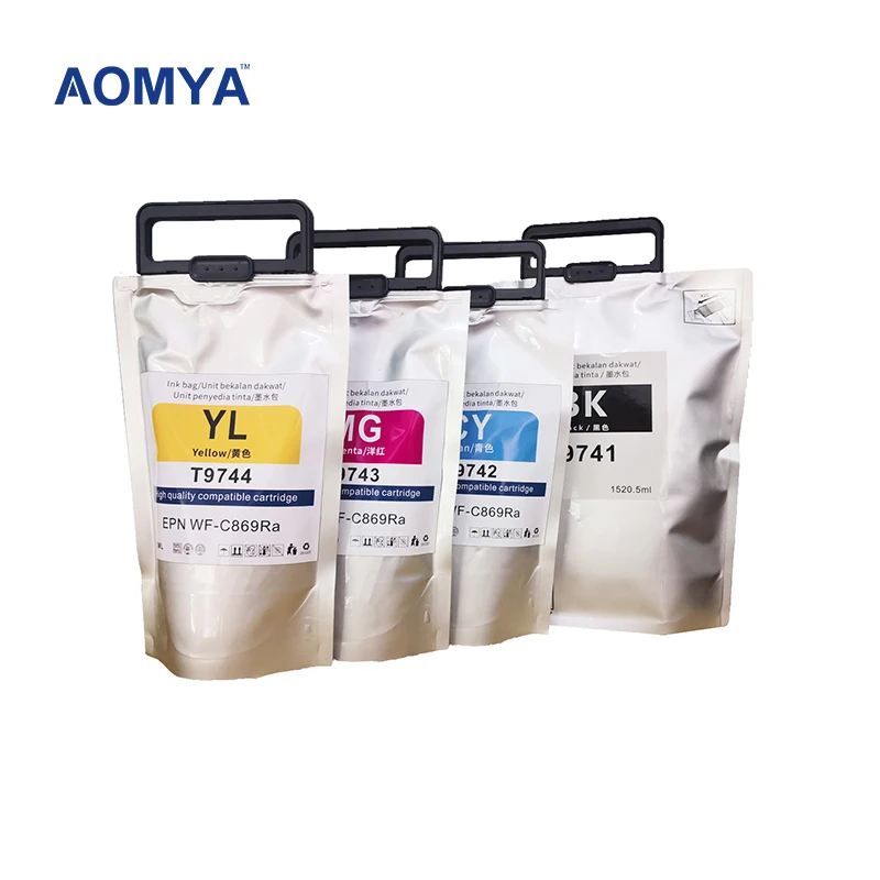 

Aomya T9741 T9742 T9743 T9744 Ink Cartridge With Pigment Ink And Chip For Epson WF-C869Ra printer Ink Pack Ink Bag