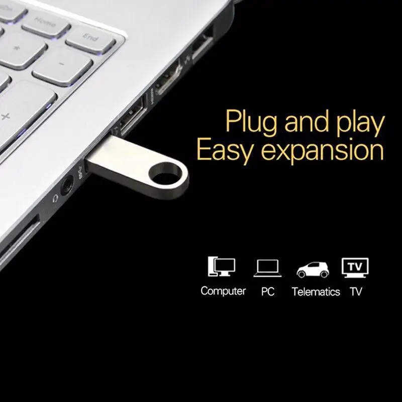 Clé USB 2.0 de 4 Go, 8 Go, 16 Go, 32 Go, 64 Go, 128 Go, 256 Go