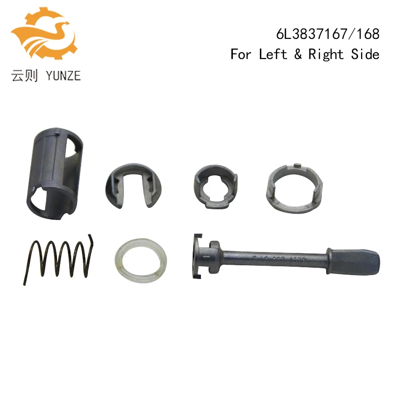 6L3837167B/168B na fotel VW IBIZA CORDOBA CADDY CYLINDER zamka drzwi zestaw naprawczy do lewej i prawej strony 7 sztuk
