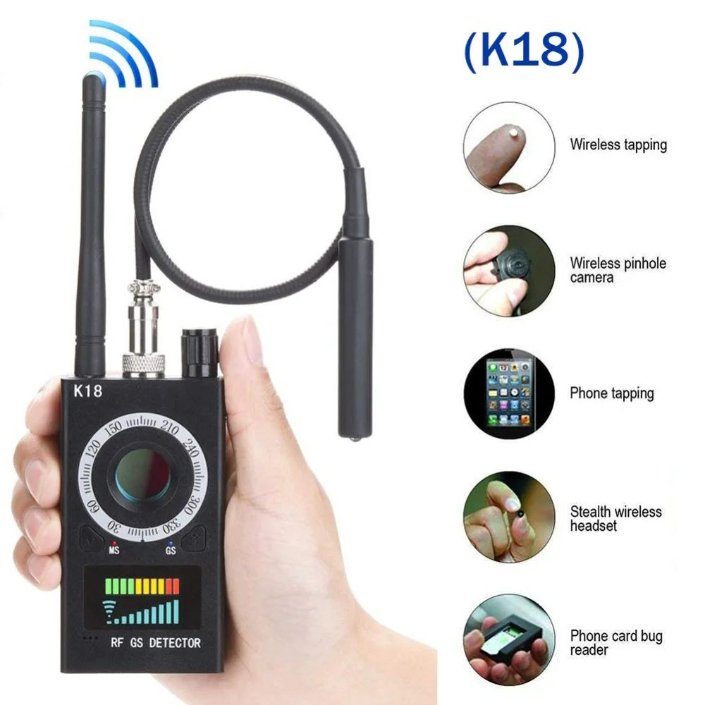 ค้นหาสัญญาณ GPS ได้อย่างแม่นยำด้วยเครื่องตรวจจับสัญญาณกันการดักฟัง K18 Detector รุ่นพิเศษ