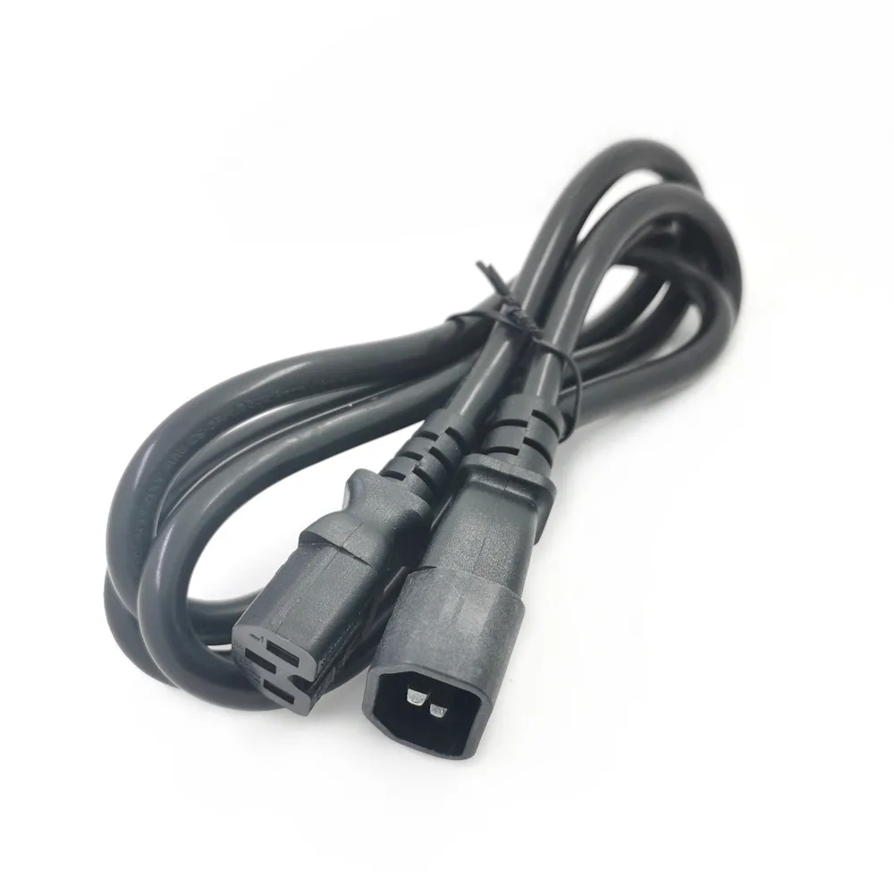 IEC 320 C14 To C15 PDU UPS Male To Female Power Cord 0.5m/1.5m/2m Extension Cable 3G1.5 Durable Copper Line