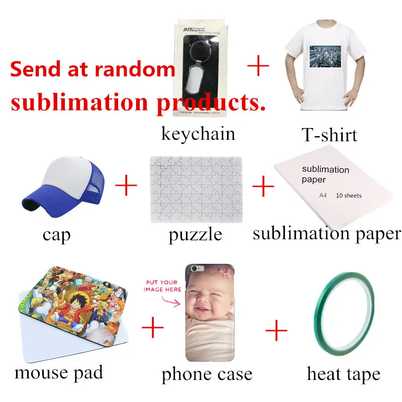 New 10 In 1 Combo Sublimation Heat Press Machine T Shirt Heat Transfer Printer For Plate/Mug/Pen/Cap/Phone Case/Bottle