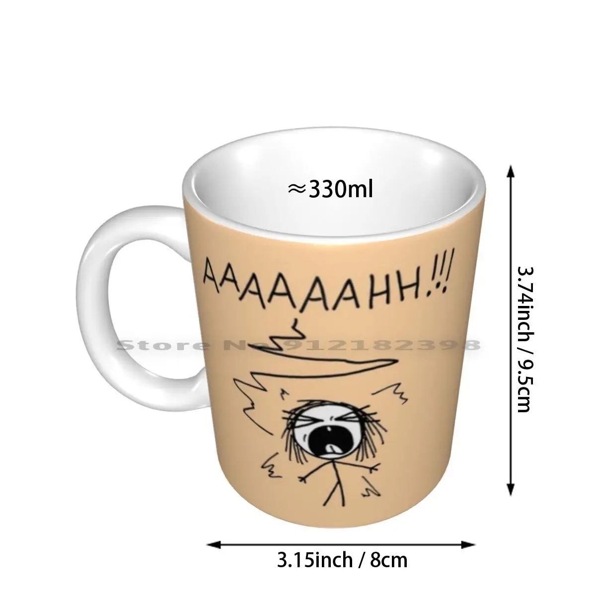 Customers Ceramic Mugs Coffee Cups Milk Tea Mug Job Frustration Stress Customers Comic Funny Islieb Creative Trending Vintage