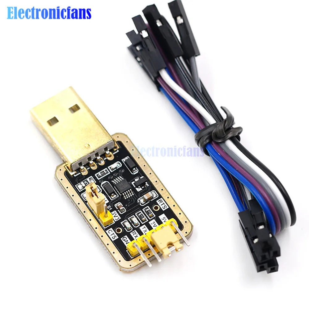 CH340G CH340C CH340 USB to TTL Converter Serial Port Adapter Download Module 3.3V 5V with Download Brush Line for Arduino