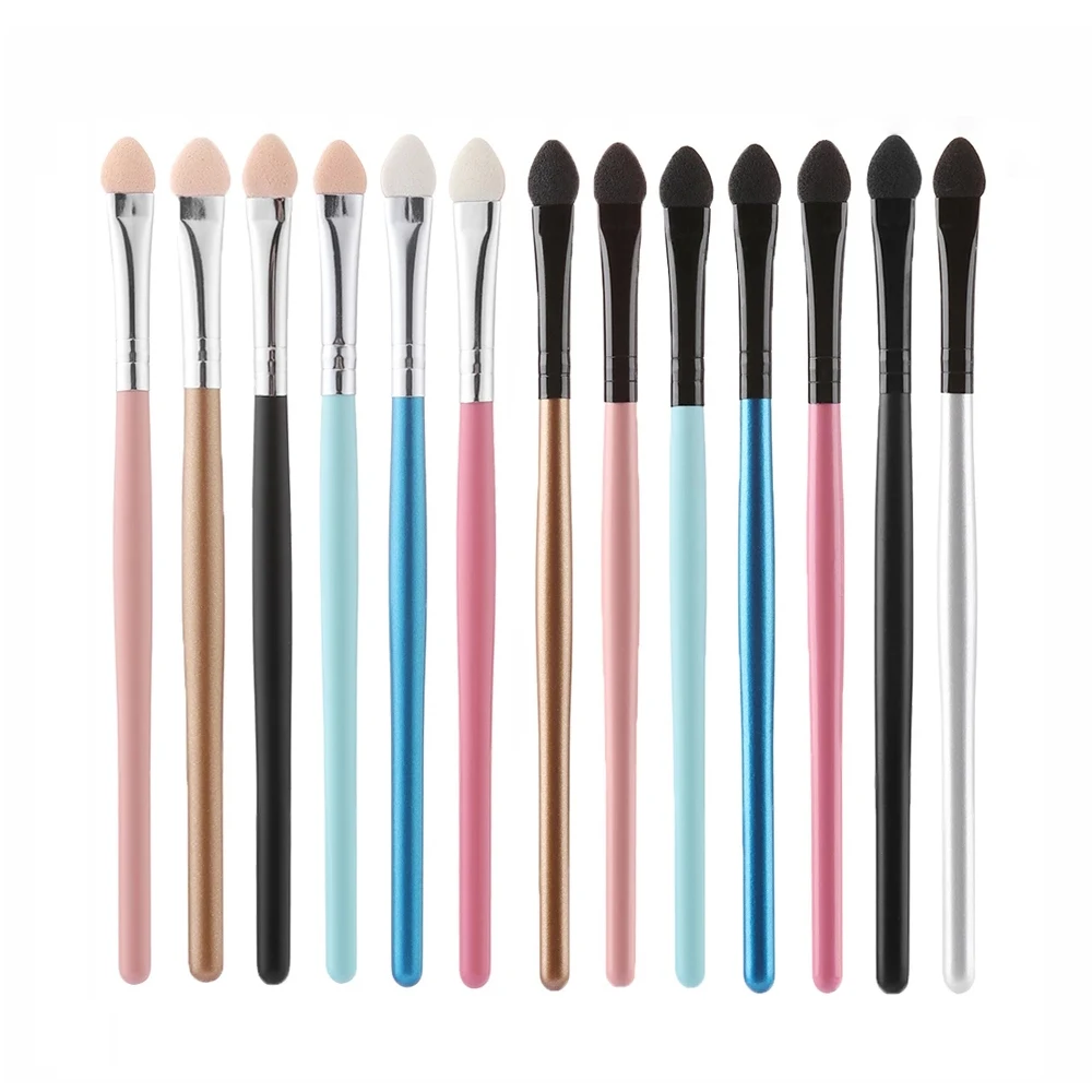 1Pc Colorful Long Handle Eyeshadow Brush Portable Sponge Eyebrow Stick Eyeshadow Applicator Cosmetics Professional Make Up Tool