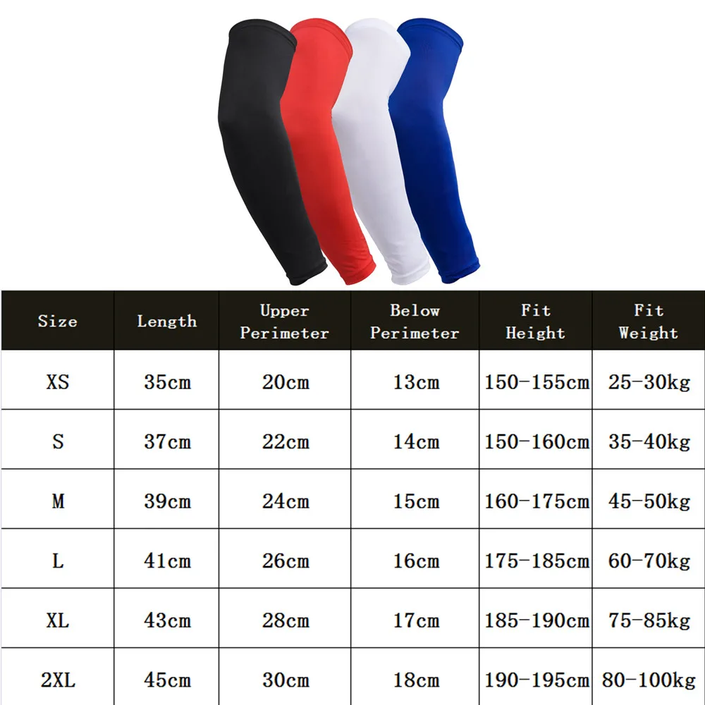 Sun Protection Basketball Brace Elastic Knee Pad Protective Gear Volleyball Running Jogging Support Compression Arm Guard Sleeve