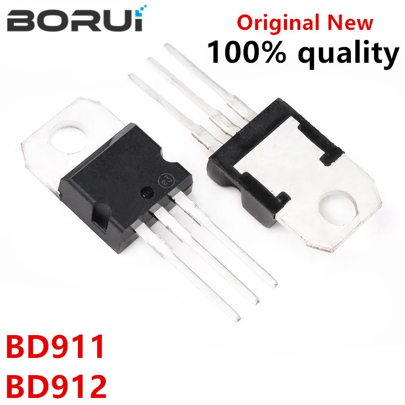 10pcs BD912 100V 15A TO-220 BD911 TO220 Darlington transistor new original