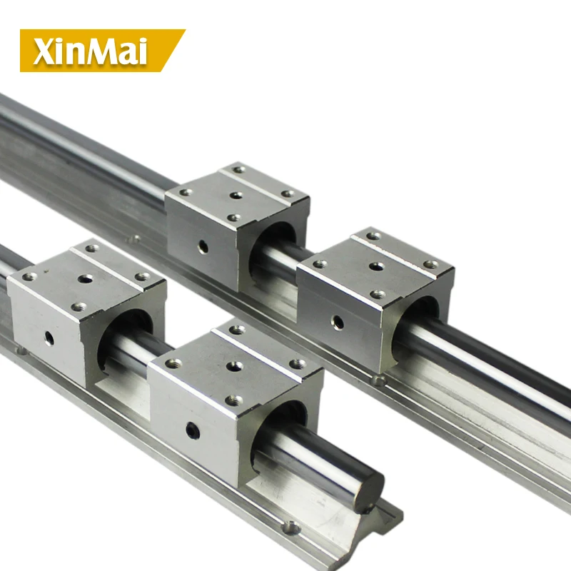 2 sets SBR linear guide SBR12 linear rail 1300mm length + 4 pcs SBR12UU linear bearing units