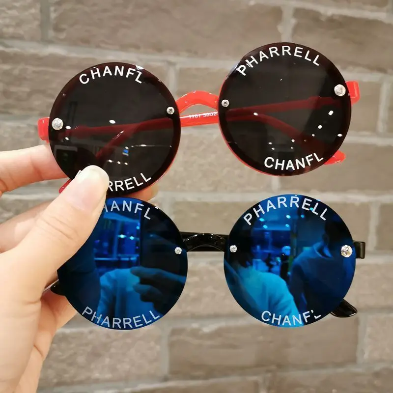 Tonghuajia Children's Sunglasses Boy's cute UV-proof Kids' Sunglasses Fashion Girl's Baby Alphabet Sunglasse